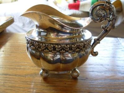 silver milk creamer