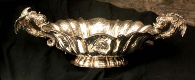 silver centerpiece