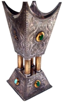Incense burner from the workshop of Ahmad Bader of Mecca 
