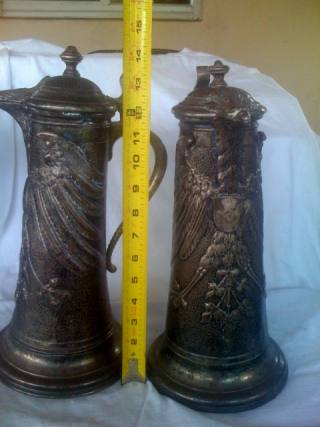 German silver tankards