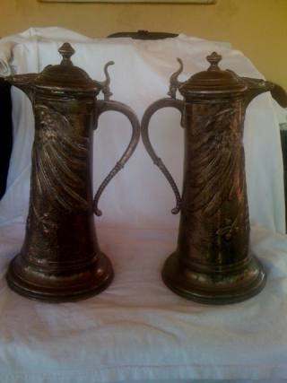 German silver tankards
