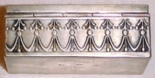 hinged top silver box