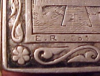 hinged top silver box
