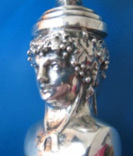Papal State (Stato Pontificio - Rome) candlesticks: detail