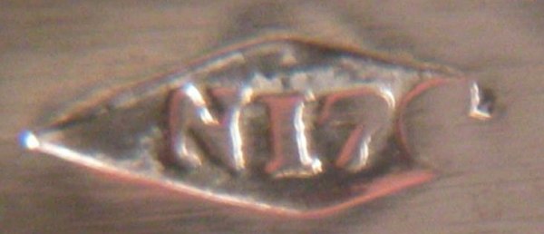 Papal State (Stato Pontificio - Rome) candlesticks: maker's mark