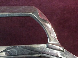 Detail of the handle, geometric ornamentation