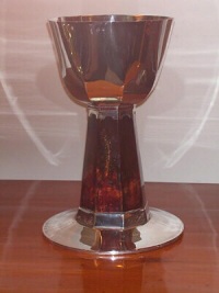 Chalice with lacquer work - 1930 Marcel Wolfers - Brussels