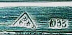 Marks of Wolfers Frres workshop and Silver Standard before 1942 (833/1000)