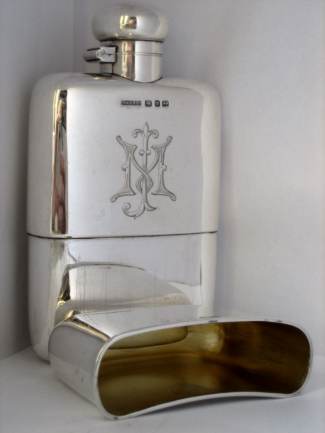Birmingham 1896 hip-flask
