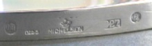 A.Michelsen electric silver lamp hallmarks
