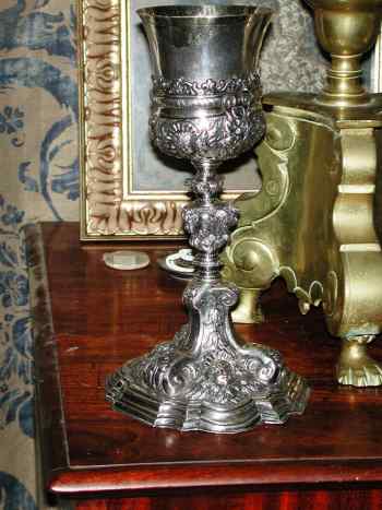 silver chalice: Palermo (Italy) 18th century