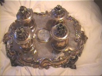 silver inkstand