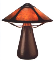 Van Erp lamp 
with mica shade 
1910