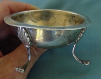 silver salt cellar: Naples 19th century