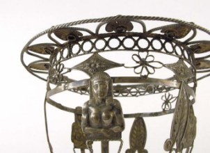 silver object