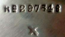 Silver Pepper Pot - Birmingham 1898: marking