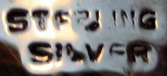 Sterling Silver Pepper Pot: marking