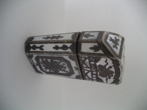 silver and mother of pearl box