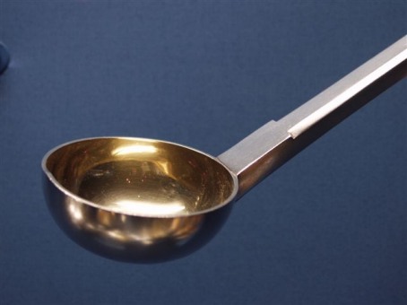 silver gilt punch ladle