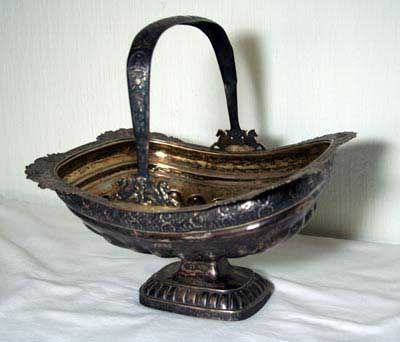 Russian silver basket