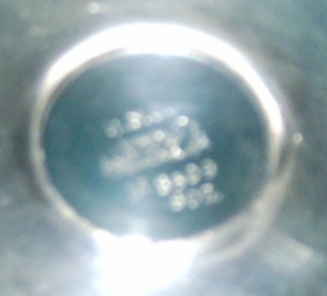 sauce boat with underplate: hallmarks