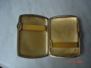 silver cigarette case Birmingham 1917