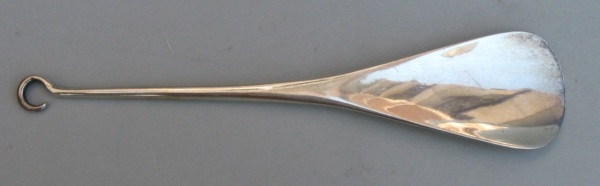 silver shoe horn/button hook: Sheffield 1908