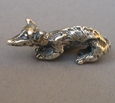 a collection of silver animals