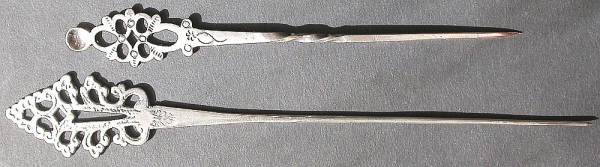 Italian silver hair pin