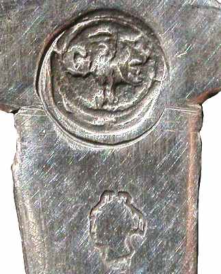Italian silver hair pin mark