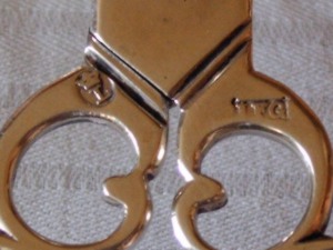 snuffer: silversmith hallmark