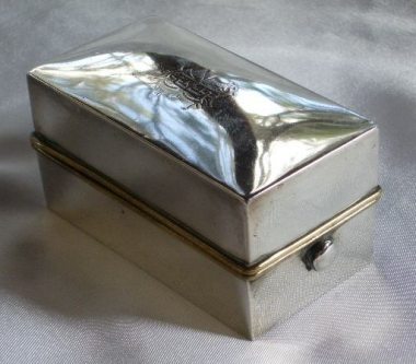 travelling sterling silver spirit burner: Birmingham 1892
