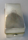 travelling sterling silver spirit burner: Birmingham 1892