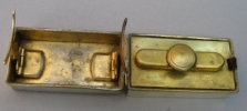travelling sterling silver spirit burner: Birmingham 1892