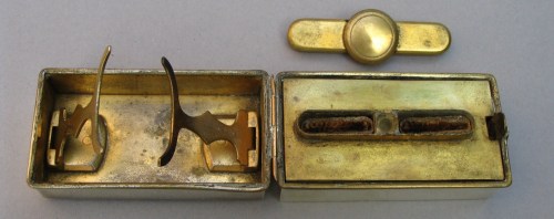 travelling sterling silver spirit burner: Birmingham 1892