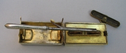 travelling sterling silver spirit burner: Birmingham 1892