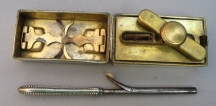 travelling sterling silver spirit burner: Birmingham 1892