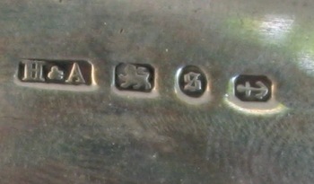travelling sterling silver spirit burner: Birmingham 1892 hallmarks