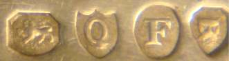 Dutch 'Hanau spoon': English import marks