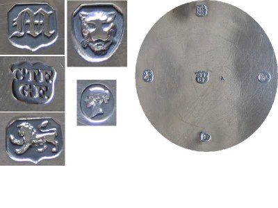 silver teapot: hallmarks