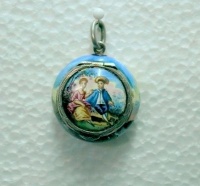 silver and enamel vinaigrette: Vienna 1866