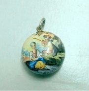 silver and enamel vinaigrette: Vienna 1866 silver and enamel vinaigrette: Vienna 1866