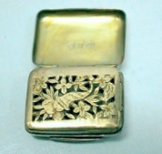silver vinaigrette: Birmingham 1820 John Shaw