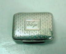 silver vinaigrette: Birmingham 1820 John Shaw