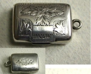 silver vinaigrette: Birmingham 1824