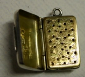 silver vinaigrette: Birmingham 1824