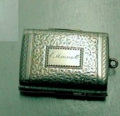 silver vinaigrette: Birmingham 1817 Joseph Willmore