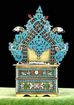 salt throne by silversmith P.R., Moscow 1887 