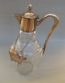 silver wine label BRANDY, Birmingham 1844