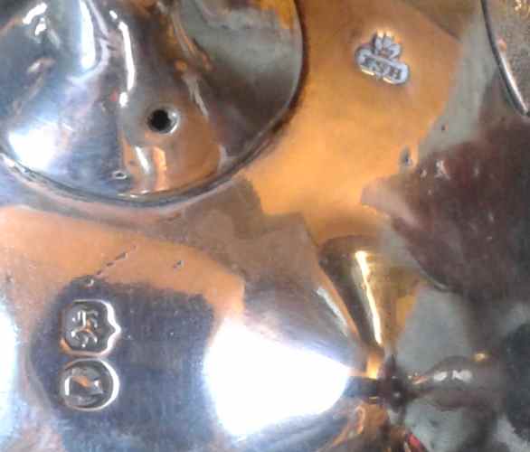 silver bowl with cover in the rococo style